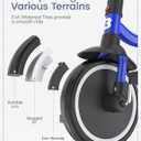 Besrey Toddler Tricycle with Bell, Kids Tricycle Age 18 Months to 5 Years, Kids Trike, Toddler Bike for 1.5-5 Year Olds, Baby Trike, Gifts & Toys for Boys & Girls, Blue