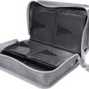 Siveit DVD/CD Case Organizer - 160 Capacity Holder, Portable Wallet Binder for Home & Travel (Black, Silver)