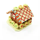 Dollhouse Miniature Christmas Gingerbread House  Ornament Holiday A 13771