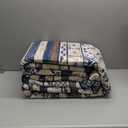 RUGSURE Washable Area Rugs 9' x 12' - 1/6 Thick - Moroccan-Inspired -Stain & Water Resistant Non-Slip - Resistant Rug for Living Room, Bedroom, Nursery, Pet & Child Friendly (Blue and Brown)