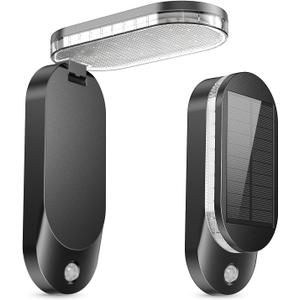 Solar Outdoor Lights with Motion Sensor, 2 Modes Foldable Porch Lights Outdoor, Waterproof Outside Wall Light for House, Garage, Garden, Patio, Yard, 6000K Cold White Solar Motion Lights Decor