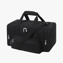 Small Duffel Bag 17 inch Carry On Weekender Bag for Travel Gym Sport (17x10x9 in) - Black