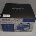 Greadio CD Player Boombox Cassette Player Combo with Bluetooth,AM/FM Radio,Stereo Sound with Remote Control,AUX/USB Drive,Tape Recording,AC/DC Powered,Headphone Jack,LCD Display for Home,Kids,Gift