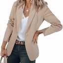 Cicy Bell Womens Casual Blazers Open Front Long Sleeve Work Office Suit Jackets Blazer Small