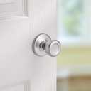 Kwikset Tylo Interior Passage Door Knob, Handle For Closet and Hallway Doors, Non-Locking Doorknob, Satin Chrome, 1 Count (Pack of 1)