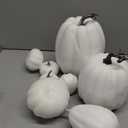 CCINEE 12PCS White Artificial Pumpkins,Assorted Size Foam Pumpkins for Halloween Thanksgiving Fall Table Centerpiece Party Decoration