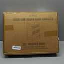 Baby Diaper Caddy, Premium Metal& Felt Movable Cart with Dividers for Newborn Nursery Essentials, Large Capacity Rolling Diaper Storage Caddy Organizer for Changing Table &Crib, Easy Assembly- Beige