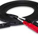 Hosa CMP-159 Stereo Breakout Cable, 3.5 mm TRS to Dual 1/4 Inch TS, 10 Feet