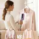 DIGIX 2-in-1 Steamer & Iron, 10s Heat-up, LED Display, 6 Modes, 130ml Large Tank, Self Clean, 1200W Travel Steamer for Clothes, Portable Handheld Garment Steamer for Travel Home Office, Auto-off, 120V