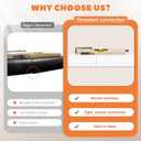 Closet Rod 17-39 Inches, Adjustable Heavy Duty Metal White Closet Rods for Hanging Clothes 1.3 Inches Diameter for Wardrobes Laundry