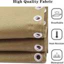 Zero Gravity Chair Replacement Fabric with Bungee Cord Kit, 17 Inch Wide Repair Cloth with Replacement Cord for Anti Gravity Chairs Outdoor Recliner Patio Lounge Chair Lawn Beach Sling Chair, Tan
