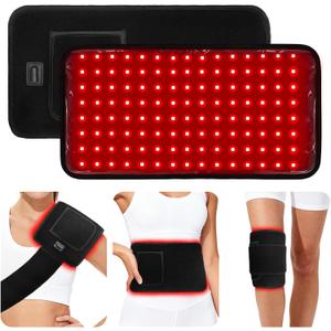 120 LEDs Red Light Therapy for Body,660nm&850nm Infrared red Light Therapy,16'' x 8'' Red Light Therapy Belt for Pain Relief of Muscles and Joints,3-in-1 LED Bead with Timer Remote Control