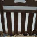 Oversized Outdoor Rocking Chair, HDPE All Weather Resistant Rocking Chairs for Patio, High Back Porch Rocker Chair, 380lbs Weight Capacity, Brown