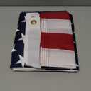 American Flag for Outside 3x5, Anti-Tear in Strong Winds US Flag, Durable Heavy Duty Polyester American Flags, Waterproof and Fade Resistant USA Flag for Outdoor