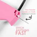 Stitch Gun for Clothes - Handheld Stitch Gun Quick Clothing Fixer - Tagging Gun - Includes 6 Needle, 1000 Black Fasteners & 1000 White Fasteners