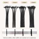 DAIXI 0.4cm and 0.2cm 0.6cm 0.8cm Options 4-18 Inch 70 Strands 100% Real Human Hair Dreadlock Extensions for Man/Women Handmade Permanent Loc Extensions Bundles Can Be Dyed Bleached Curled and Twisted