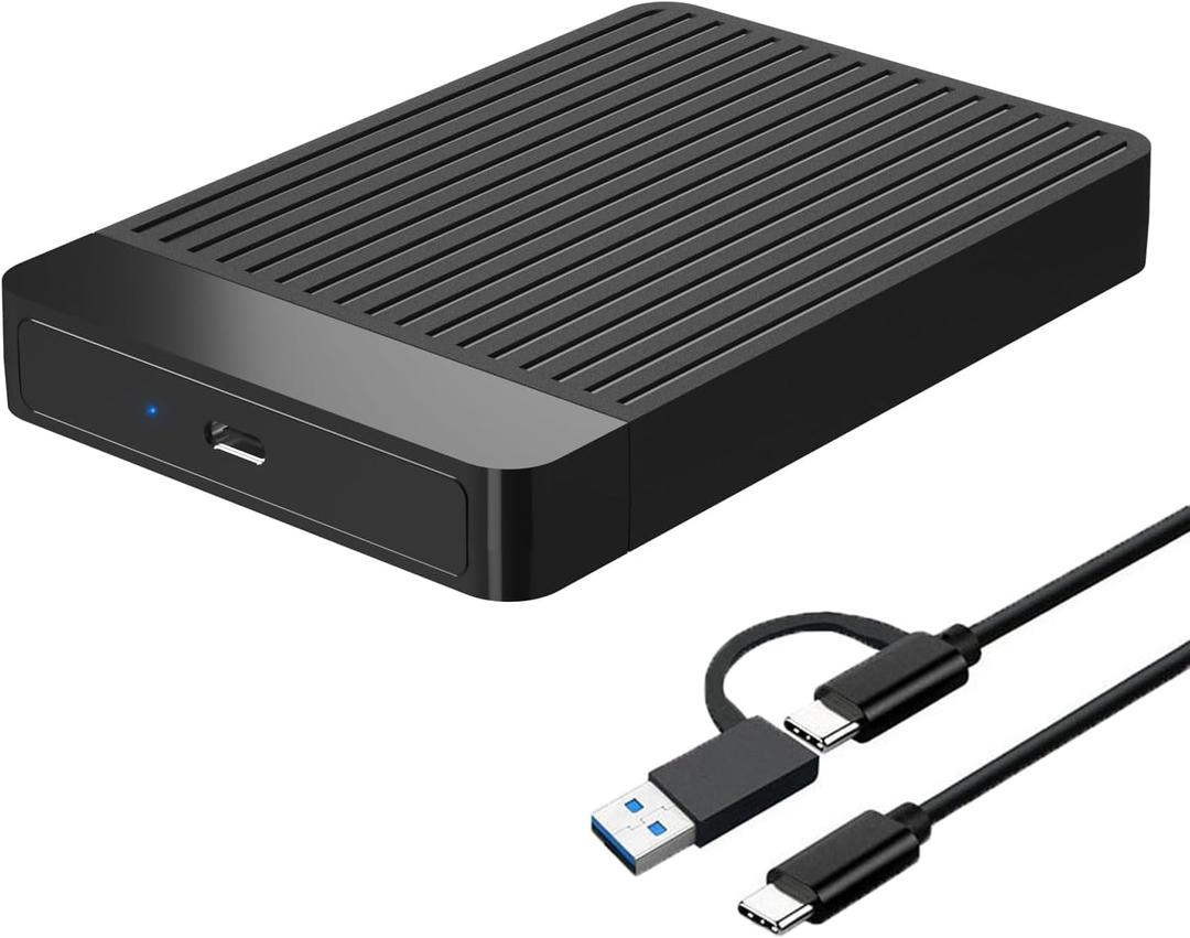 Tianken 250GB Ultra Slim Portable External Hard Drive 2.5'' HDD USB 3.1 Type-C Storage for PC, Mac, Laptop