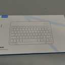 OMOTON Bluetooth Keyboard, Wireless Rechargeable Keyboard for iPad, iPad Pro, iPad mini, iPad Air with Illuminated LED (White Pink)