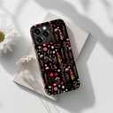 DorisMax for iPhone 16 Pro Case Cute, Preppy Trendy Floral Design