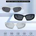 kimorn Y2K Wrap Around Polarized Sunglasses Womens men Swift Oval Fashion Sport Shades Sun Glasses K1273