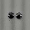 Round Adhesive Hooks for Hanging Towels, Clothes, Keys, and Robes in The Bathroom, Shower, Closet, Kitchen, and on Doors, Cabinets, and Countless Other Places - Black - 4 Pack