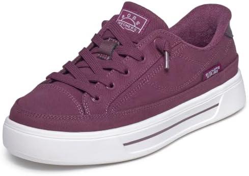 Skechers Women's Slip-Ins Bobs Social | Casual sneaker, Slip-ins, Memory Foam footbed, No tie fit- laces never come untied, Crafted with 100% vegan materials Size 8.5