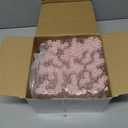 Hoteam 100 Pcs Plastic Test Tubes with Caps, 25ml Clear Test Tubes for Plant, Mini Wine Glass, Christmas Gift Install Beads Candy Seed Powder Spice Liquid Scientific Experiments(150 x 16 mm,Pink Lid)