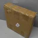 Round Side Table, Small End Table for Small Space, Modern Accent Table with Solid Wood Leg, Easy Assembly for Living Room, Bedroom, Corners, and Office (Rustic Brown)