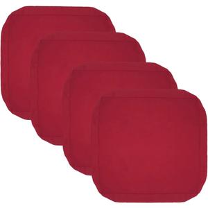 Oslimea Patio Cushion Covers 20x20x2 inch Waterproof Outdoor Cushion Covers Replacement 4Pack Patio Cushion Slicovers for Sectional Sofa, Wicker Chair, Burgundy