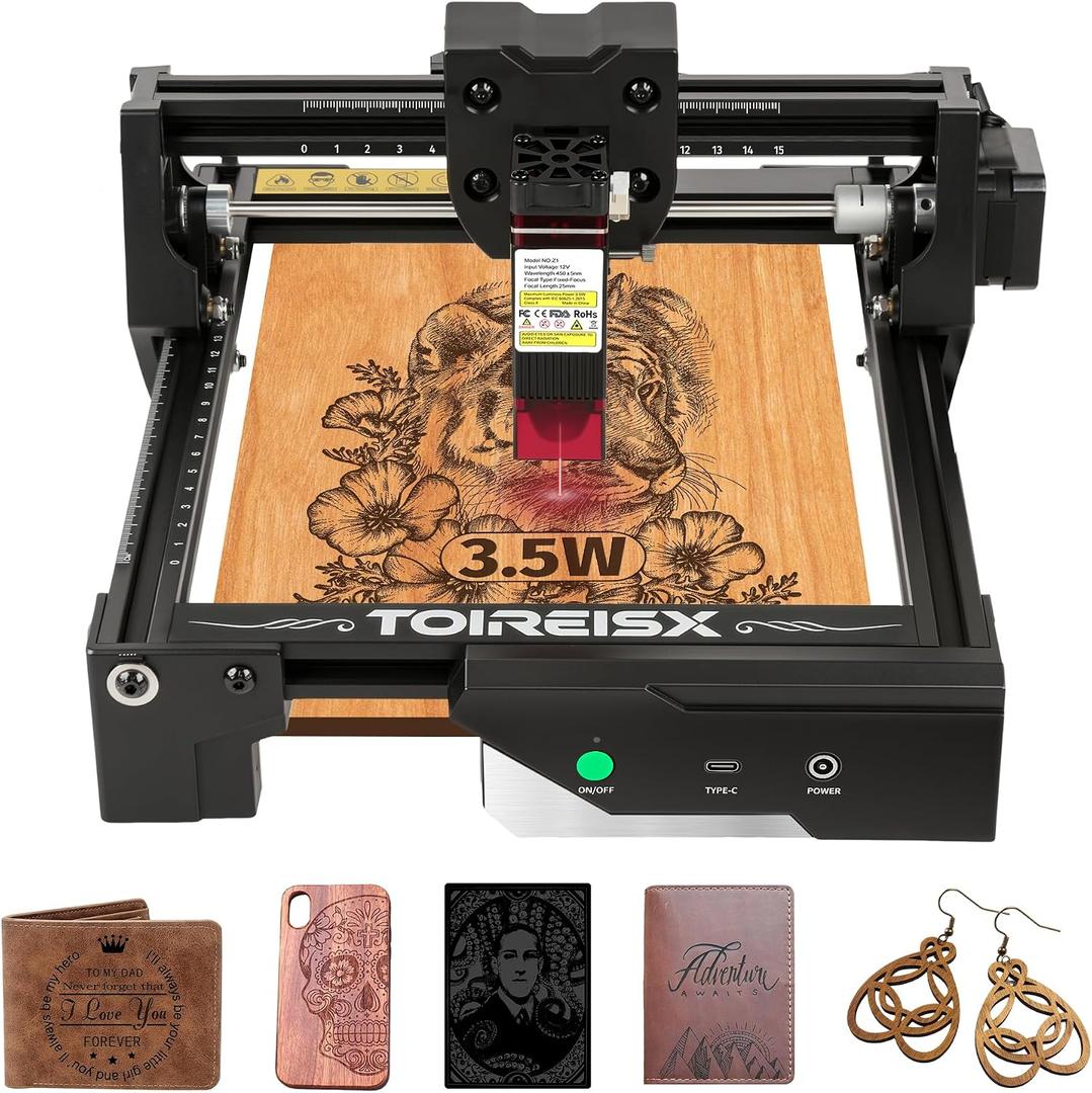 TOIREISX Z1 3500mW Laser Engraver, 150x150mm Working Area