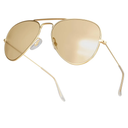 livho Sunglasses for Men Women Aviator Polarized Metal Mirror UV 400 Lens Protection, Yellow