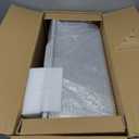 16" High Sides Stainless Steel Litter Box with Lid, XL XXL Extra Large Enclosed Metal Litter Box for Big Cats & Kitty, Never Absorbs Odors, Non-Sticky, Anti-Urine Leakage, Easy Cleaning