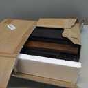 MARTY Rolling Storage Cart 4-Tier Black Kitchen Cart with Wheels, Slim Storage Cart with Handle Slide Out Utility Cart Shelving Unit Organizer Trolley for Laundry Narrow Places Bathroom Small Corner (5.51"D x 15.75"W x 31.5"H)