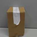 8 inch Clear Glass Flower Vases for Centerpiece Table Home Indoor Desk Decor,Ins Modern Boho Style Vase for Wedding Housewarming Gift (White)