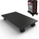 CPU StandComputer Tower StandMobile CPU Holder with 4 Caster Wheels Fits for PCPrinterMost Computer TowerOfficeHomePlanter CaddiesDog Bowl Stand (Black)