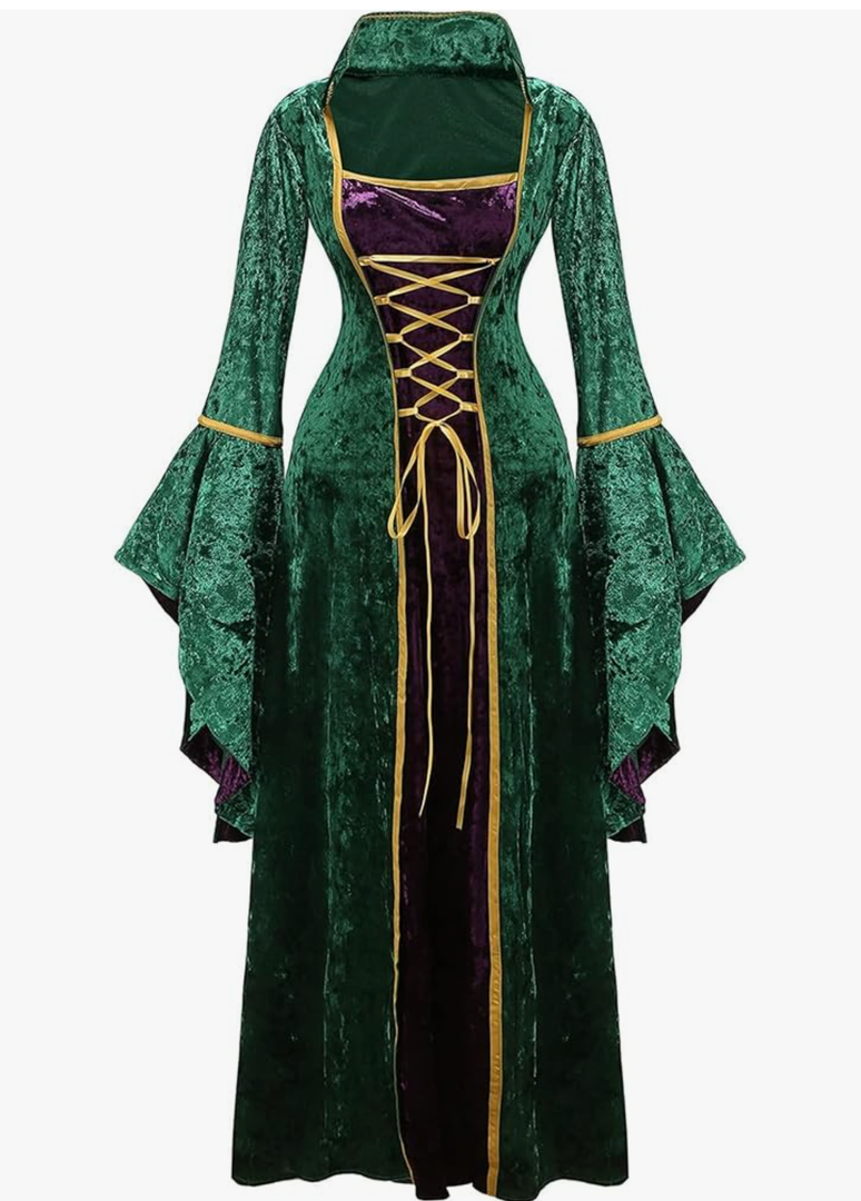 Winifred Sanderson Sisters Costumes Women Hocus Pocus Costume Dress Witch Cosplayy Halloween Costumes 2XL