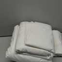 SONORO KATE 100% Egyptian Cotton Sheets Set, Extra Deep Pocket up to 18"-24",1000 High Thread Count, Soft & Breathable 5-Star Hotel Sateen Bed Sheets - 4 PC (White,King)