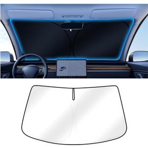 Canvcle Windshield Sun Shade for Lexus NX NX250 NX350 NX350h NX450h+ 2022-2025 2026 Accessories Upgraded Double-Layer Front Window Sunshade Cover Sun Protector Foldable Block UV Rays Keep Car Cool
