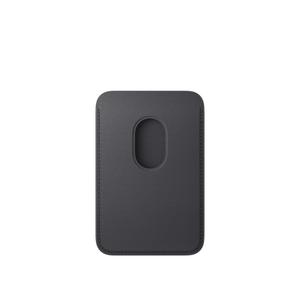 Magnetic Wallet for Smartphones, Holds 2 Cards, Leather Credit ID Card Holder, Compatible with Most Phones (Black)