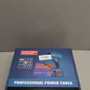 Leaf Blower Cordless with 2 Battery,2 X 4.0Ah,Portable Brushless Motor Electric Leaf Blower for Lawn Care,Dust Cleaner Handheld Blowers for Patio,Blowing Leaves (Blue)