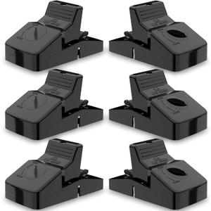 Pest Control Rat Traps Set of 6 Large Snap Traps for Rats Mice & Chipmunks Indoor & Outdoor Mouse Traps Reusable Humane Mousetraps Easy to Set Fast...
