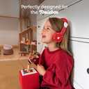 Tonies Foldable Wired Headphones for Kids - Comfortably Designed to fit On-Ear - Works with Toniebox and All 3.5mm Devices - Pink