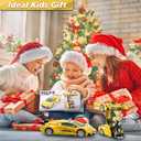 Remote Control Car, One-Button Transform Toys Car, 2.4GHz RC Cars 1:18 Scale, 360 Degree Rotation Police Car Toy Transforming into Robot Toy for Boys Girl Kids 4-7 8-12 6-8, Birthday