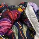 Colorful Flower Comforter Set Twin Size 3 PCS Bed in a Bag,Cute Floral Bedding Set for Girls Teens,Ultra Soft Microfiber Comforter Bed Set with 3-Pieces, Floral Bedroom Decor with Pillowcases