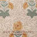 patdrea Designer Throw Pillow Covers for Couch 18"x18",Vintage French Linen Pillows Cover with Daisy Floral Pattern,Beige Soft Farmhouse Decorative Square Cushion for Bed,Outdoor,Set of 2