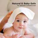 6-Pack Baby Washcloths Soft Absorbent Viscose from Bamboo Washcloths for Face, Body, Baby Towels for Newborn, Kids, Toddlers, Infant, Gentle on Sensitive Skin, 10x10 Reusable Face Towels (White)