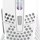 Xtrfy M4 RGB, Ultra-Light Wired Gaming Mouse, Ergonomic Design for Right-Handers, Cutting-Edge Pixart 3389 Sensor, Adjustable RGB Lighting, White Edition