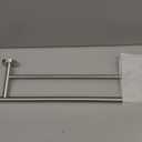 JQK Double Towel Bar 27 Inch, Brushed Steel Useable Length 24 Inch 304 Stainless Steel Thicken 0.8mm Bath Towel Rack for Bathroom, Towel Holder Wall Mount, TB100L24-BN