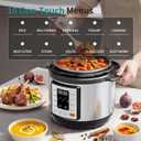 OLIXIS 10-In-1 Electric Pressure Cooker, 3 Quart Multi Cooker for Rice, Stew and Steam, Small Programmable Stainless Steel Pot with Slow Cook Function and Ceramic Inner Pot