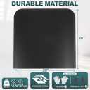 Firebacks for Fireplace-20 x 20" Stainless Steel Fireback with Feet, 1 pack